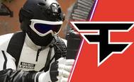 The Faze clan logo next to a COD League player